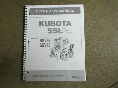 kubota ssv65 owners manual